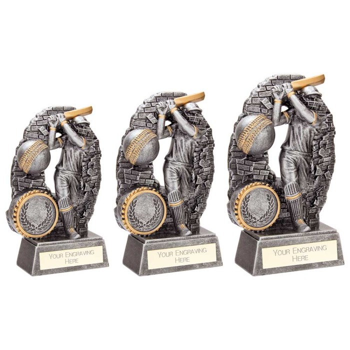 BLAST OUT MALE CRICKET AWARD - 3 SIZES - 110MM - 160MM